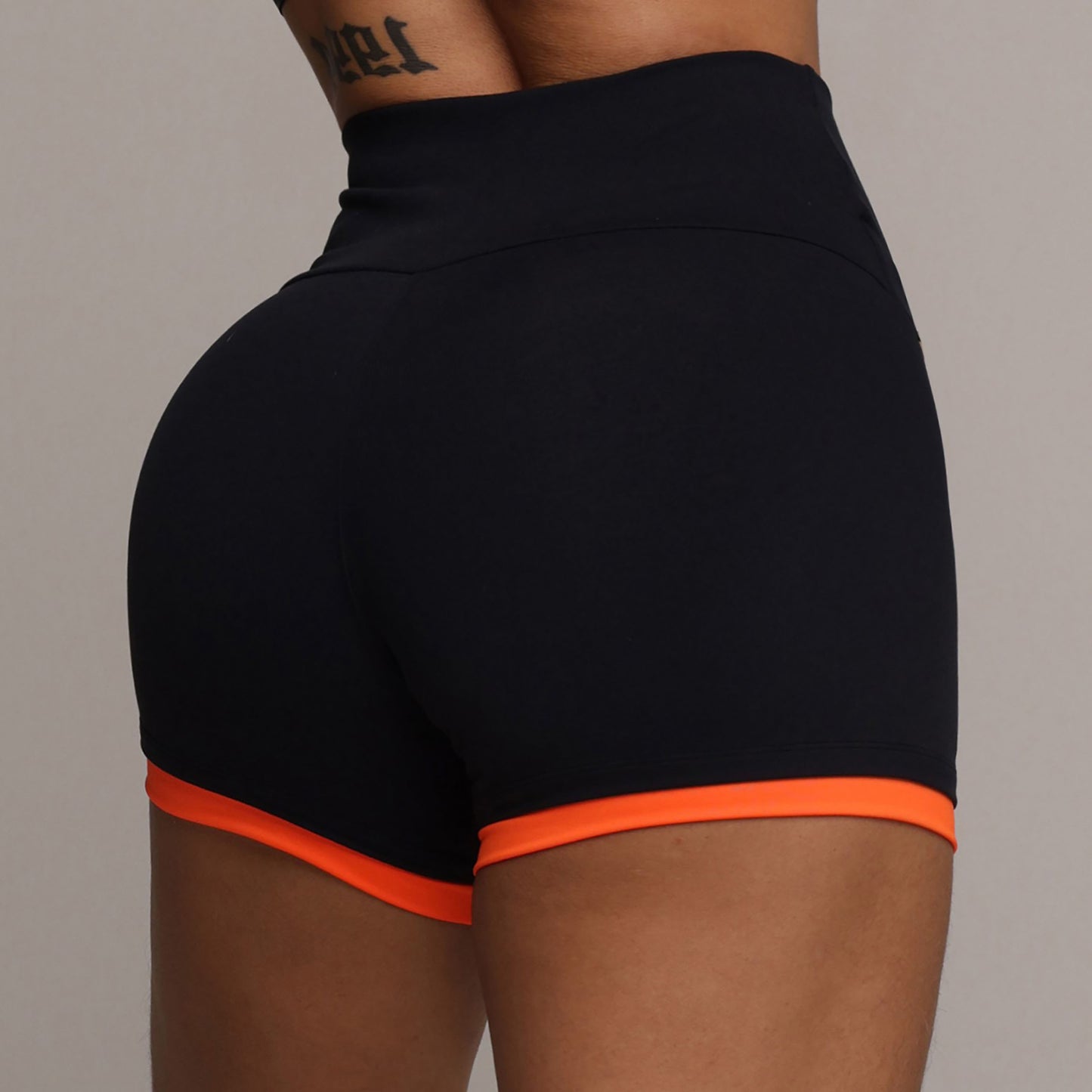 Pantalón Corto " RETRO ANARANJADO NEÓN"