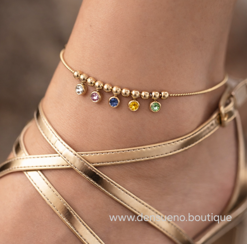 Rainbow Grace Anklet