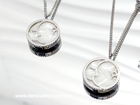 Cadena "Luna Brillante" plata