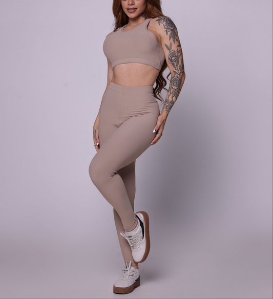 Conjunto Top y Leggings "DULCE DE LECHE"