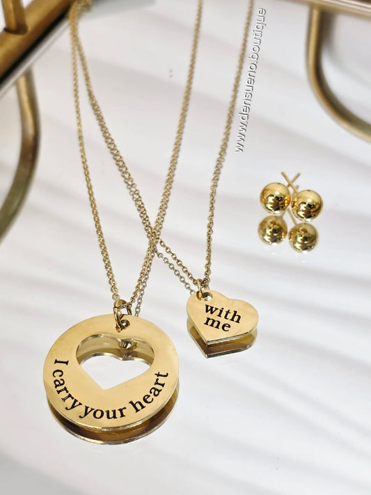 Cadena "I carry your heart with me"