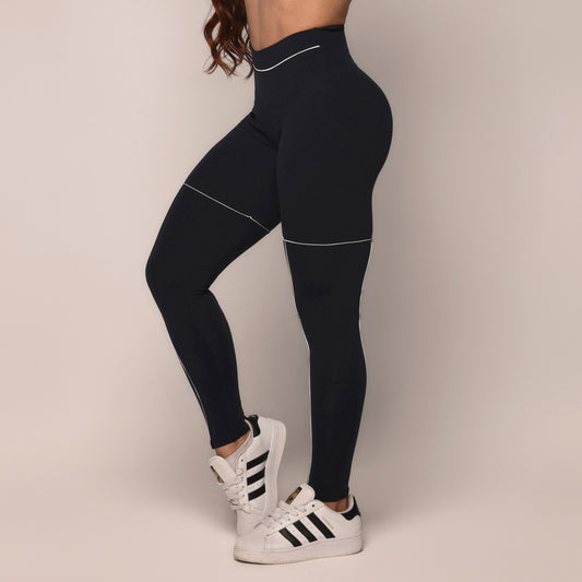 Legging "VIBE" Negro y Blanco