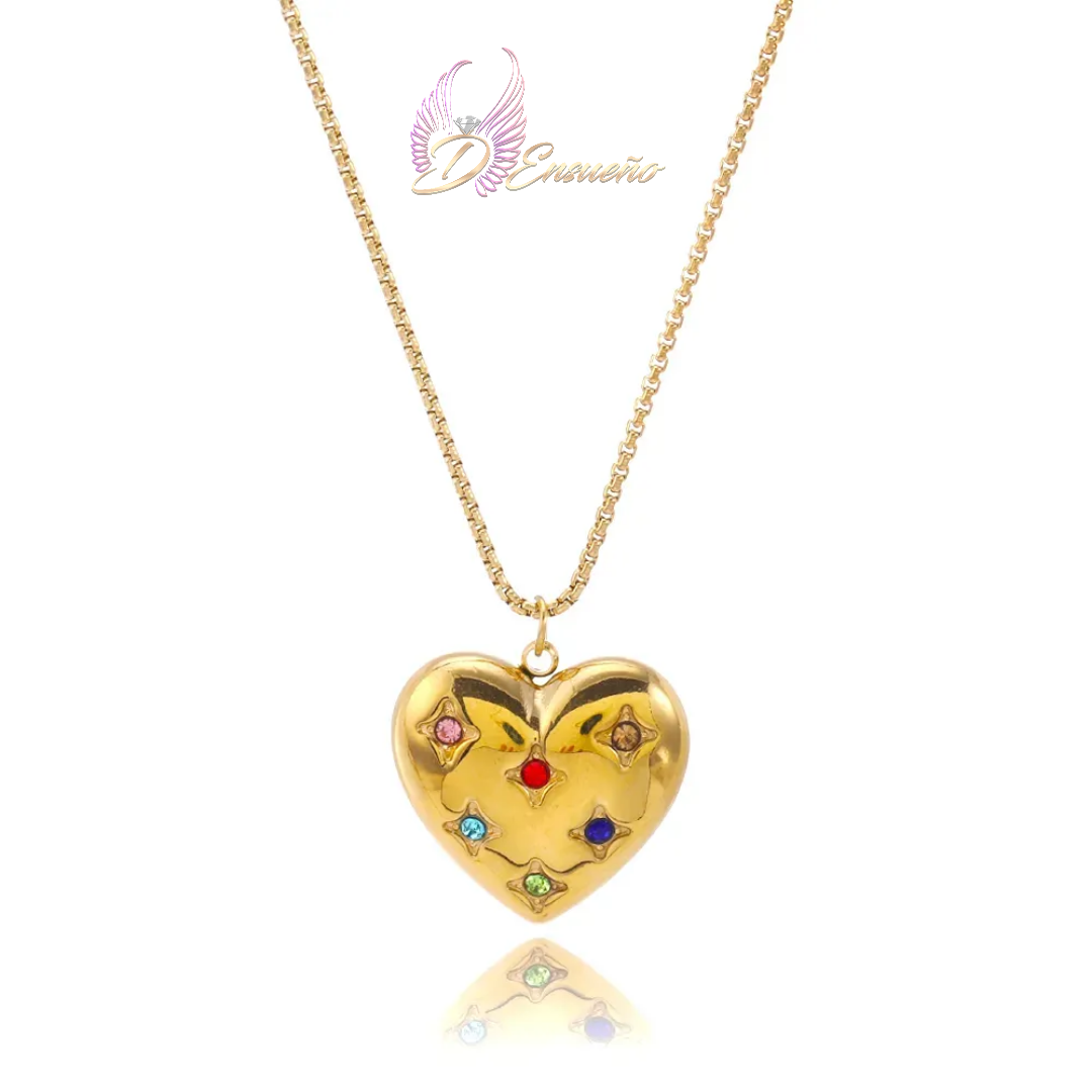 Cadena "Color Heart"