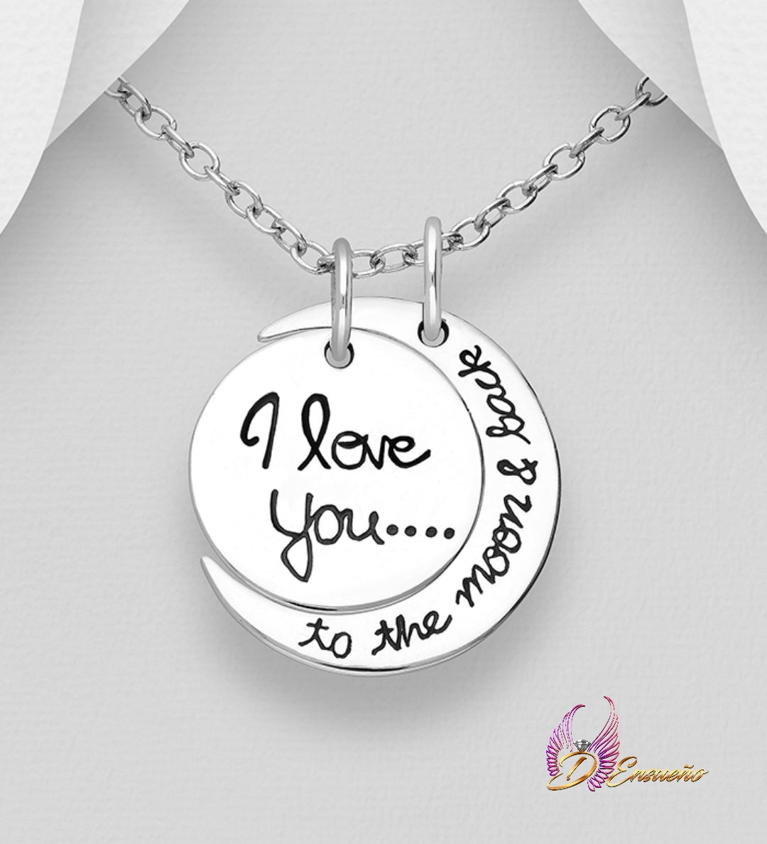 Cadena "I Love You to the Moon & Back"