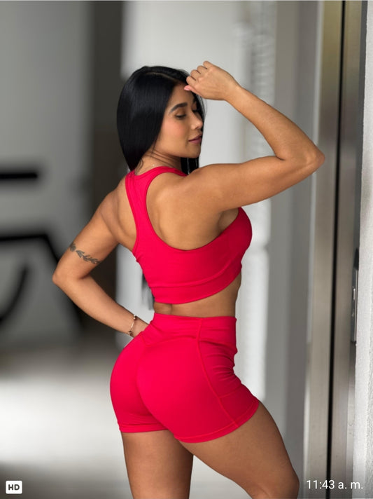 Conjunto de Top y Short  "Victoria "