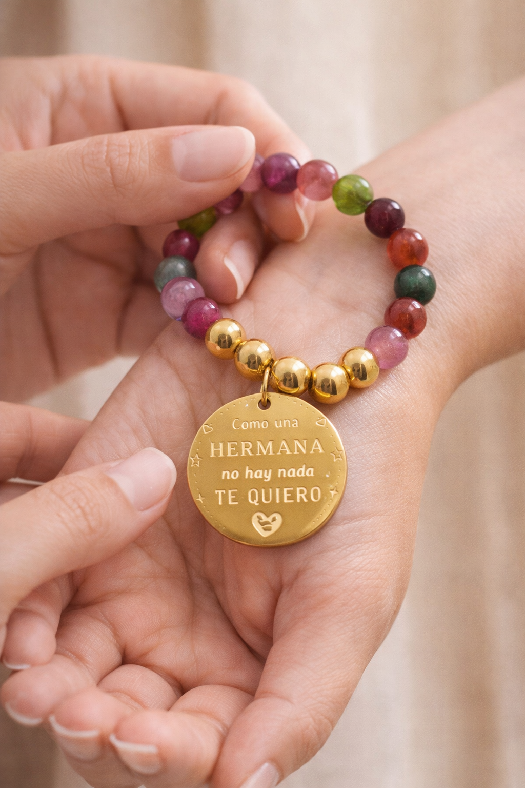 Pulsera "Como una Hermana" Un lazo que no necesita explicación.
Porque como una hermana, no hay nada.