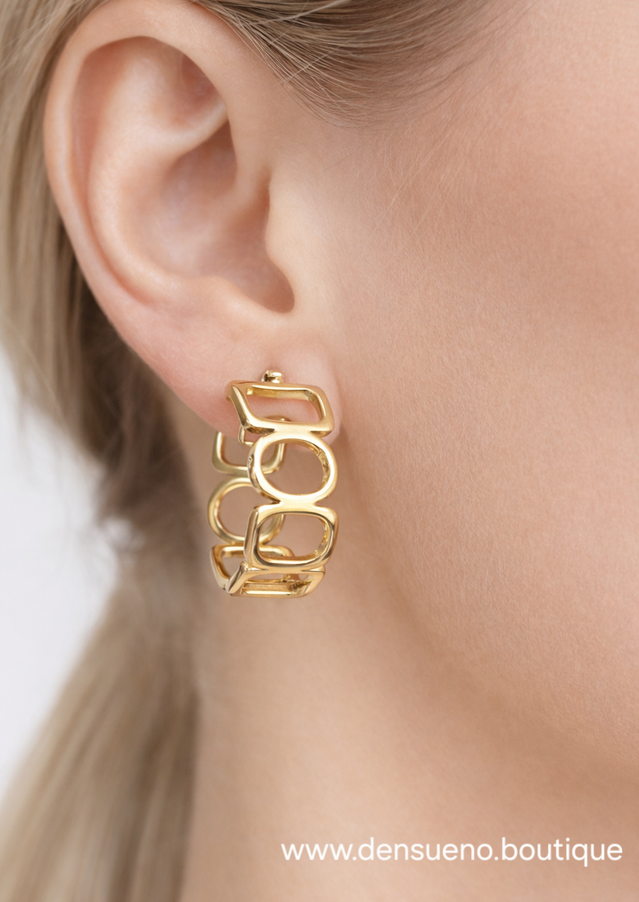 🤍 Ikona Gold Hoop / Silver Hoop